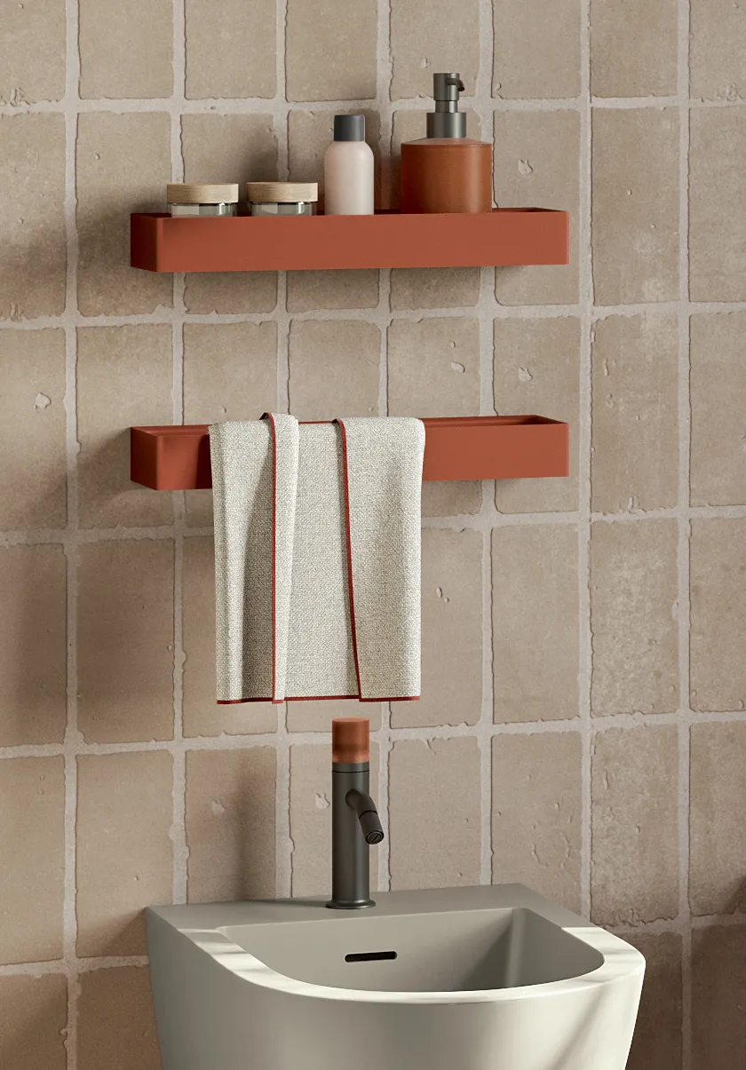 Geelli Brick portasciugamano parete colla tasselli