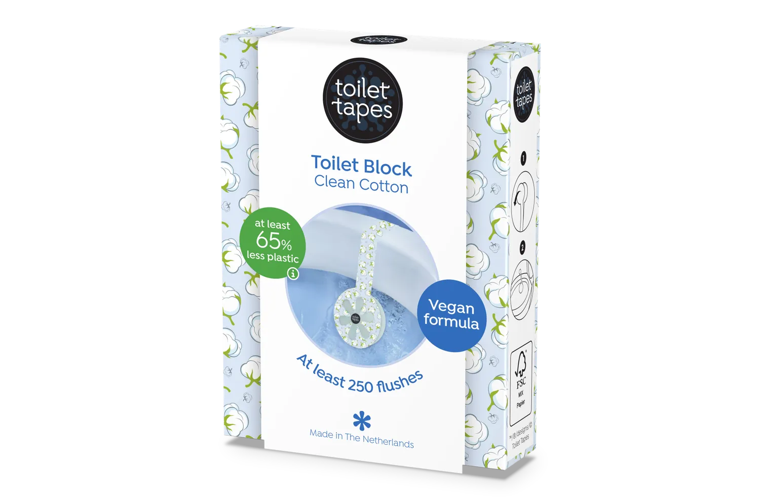 Toilet Tapes Clean Cotton tavoletta wc 24 pezzi cotone