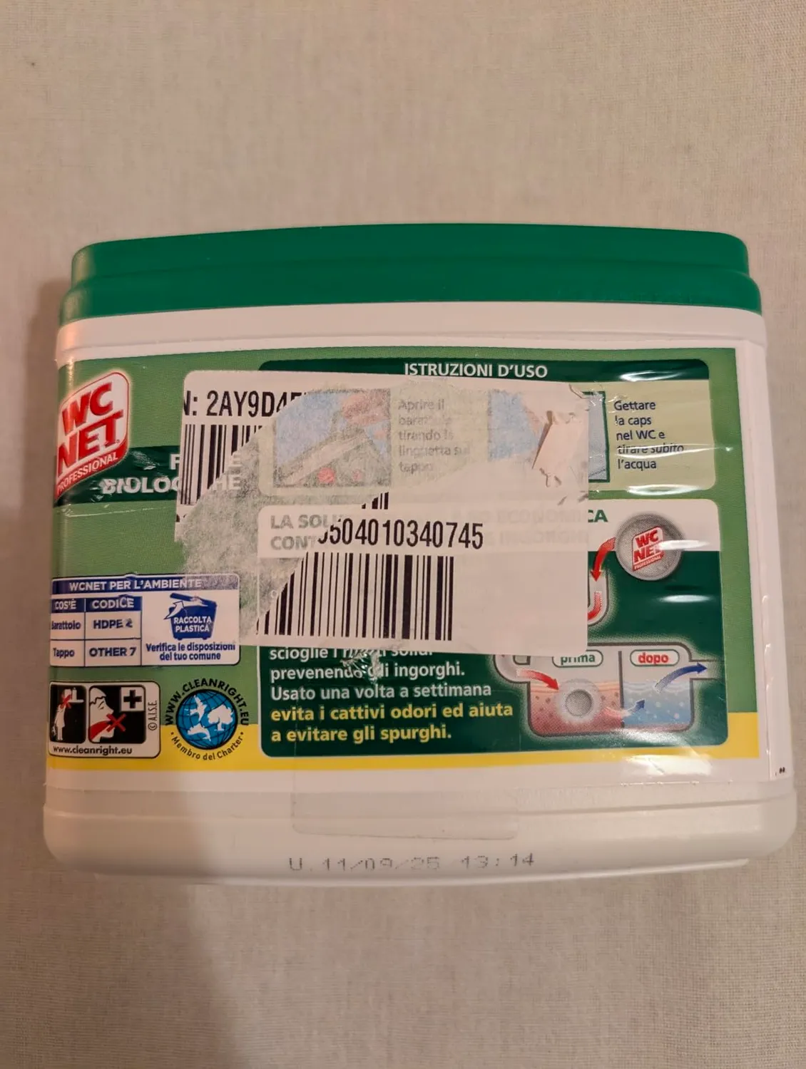 WC Net Professional capsule fosse biologiche 20 pz enzimi