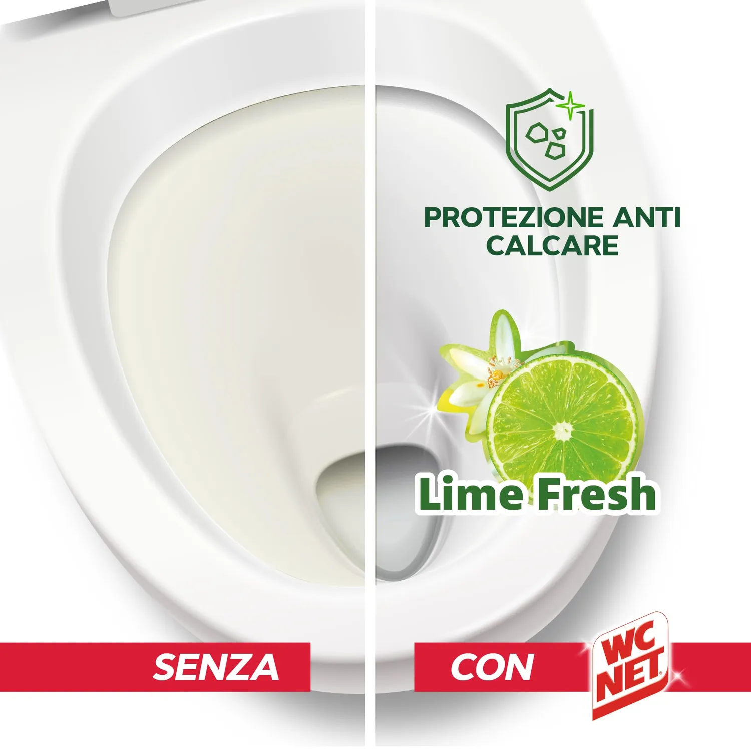 Wc Net Profumoso Gel detergente WC lime fresh 700 ml x12