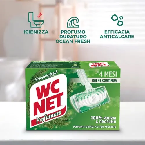WC Net Mountain Fresh tavoletta WC 4pz fresca