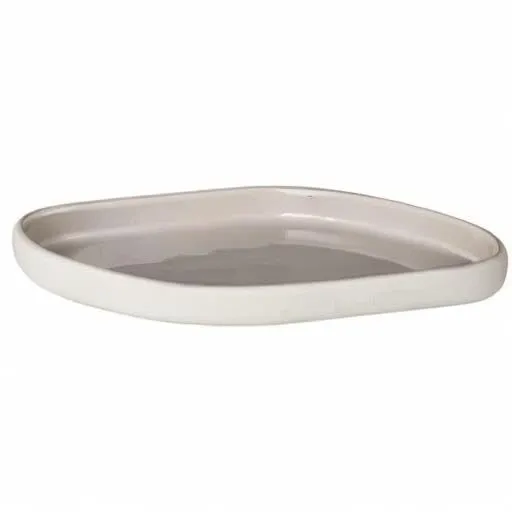 Blomus Sono Vassoio Bagno Ceramica Crema 19x10 cm