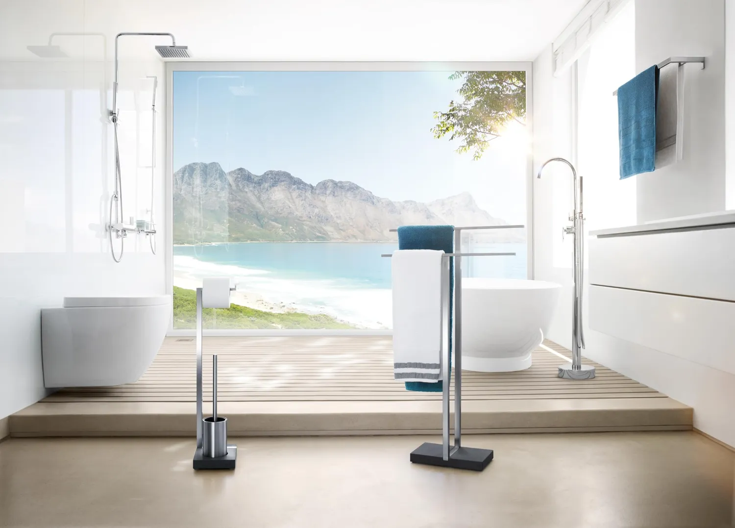 Blomus Menoto 68819 set bagno inox satinato 65 cm