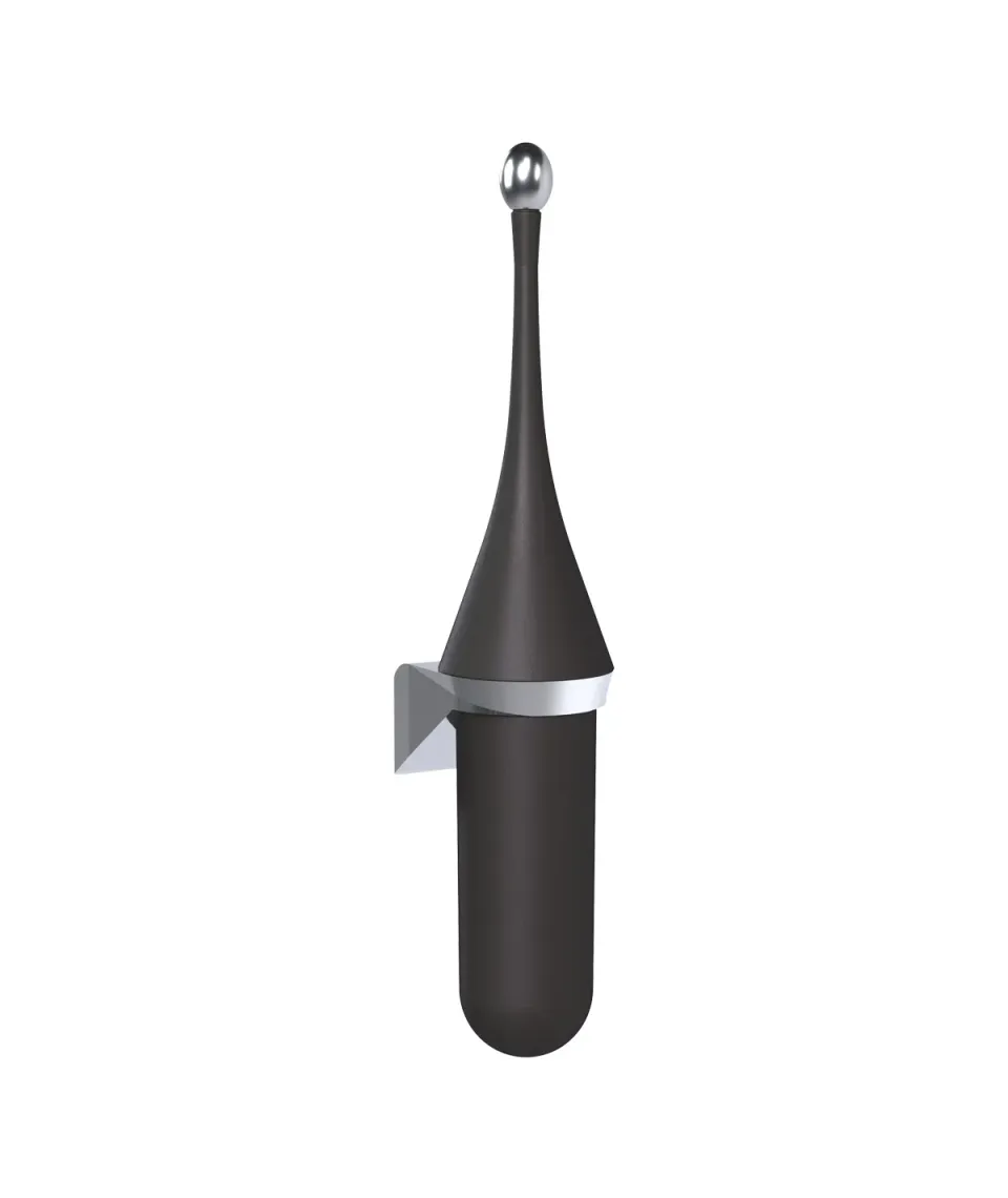 Marplast Ecolored 658 portascopino da parete nero vesuviano