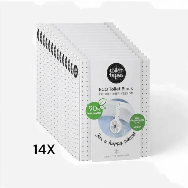 Toilet Tapes Peppermint Passion strisce WC 14 pezzi menta