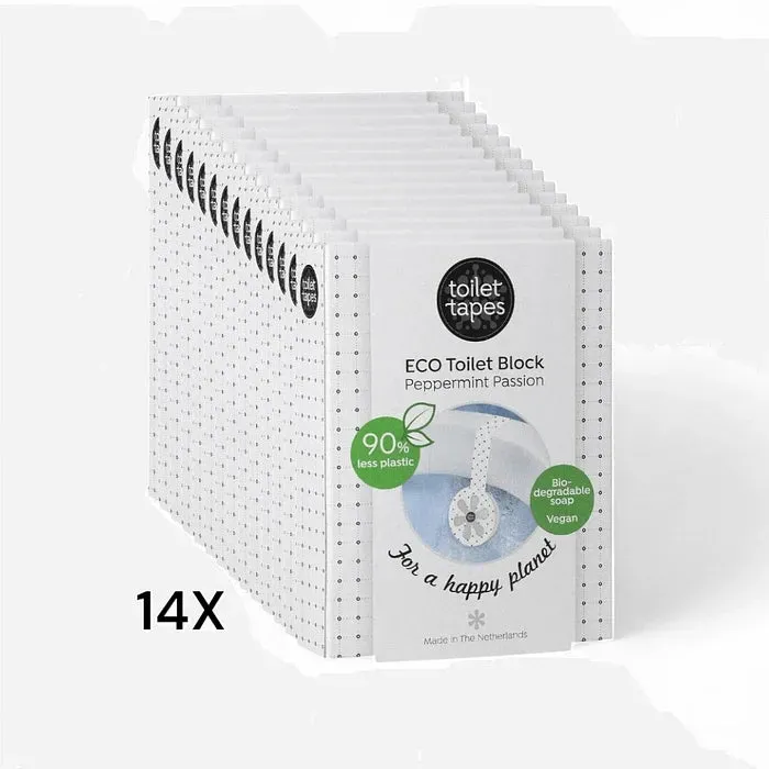 Toilet Tapes Peppermint Passion tavolette wc 14 pezzi menta