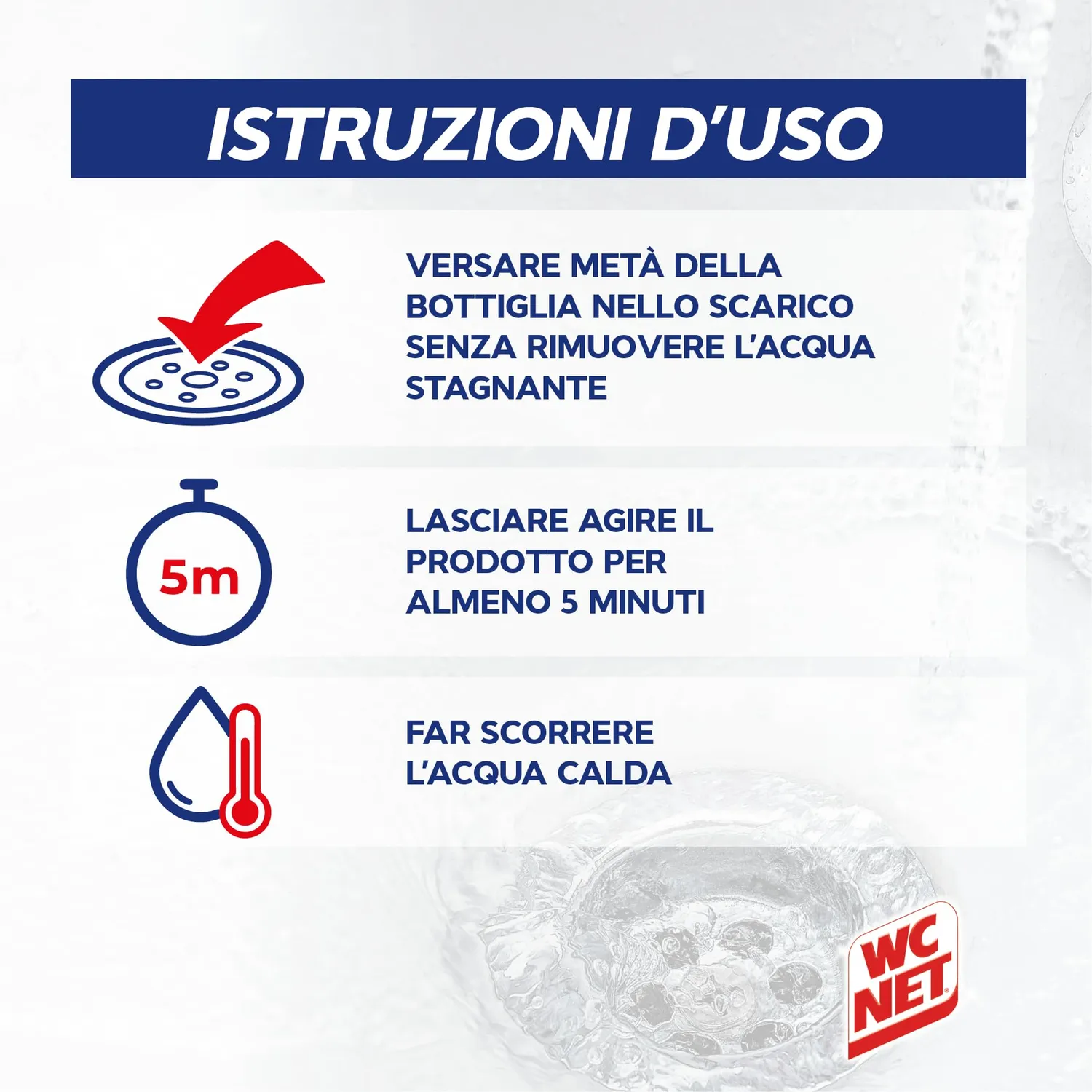 Wc Net Professional Turbo disgorgante gel 500 ml monodose