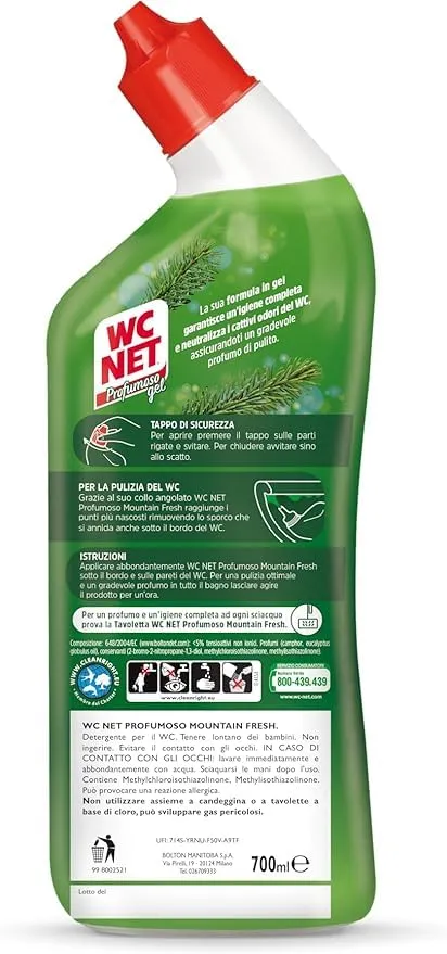 Wc Net Profumoso gel wc assortito 700 ml x 12 anticalcare