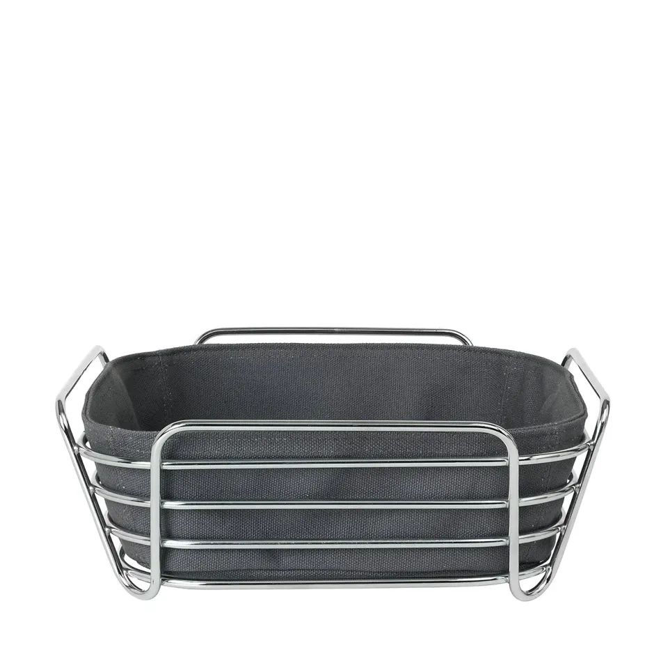 Blomus Delara cestino pane acciaio Magnet 25 cm cotone