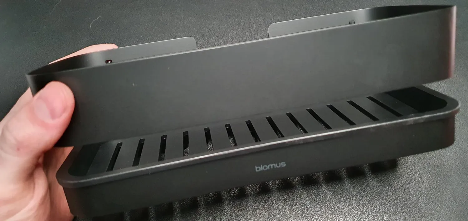 Blomus Nexio 66330 cestino doccia nero 25x12 cm acciaio