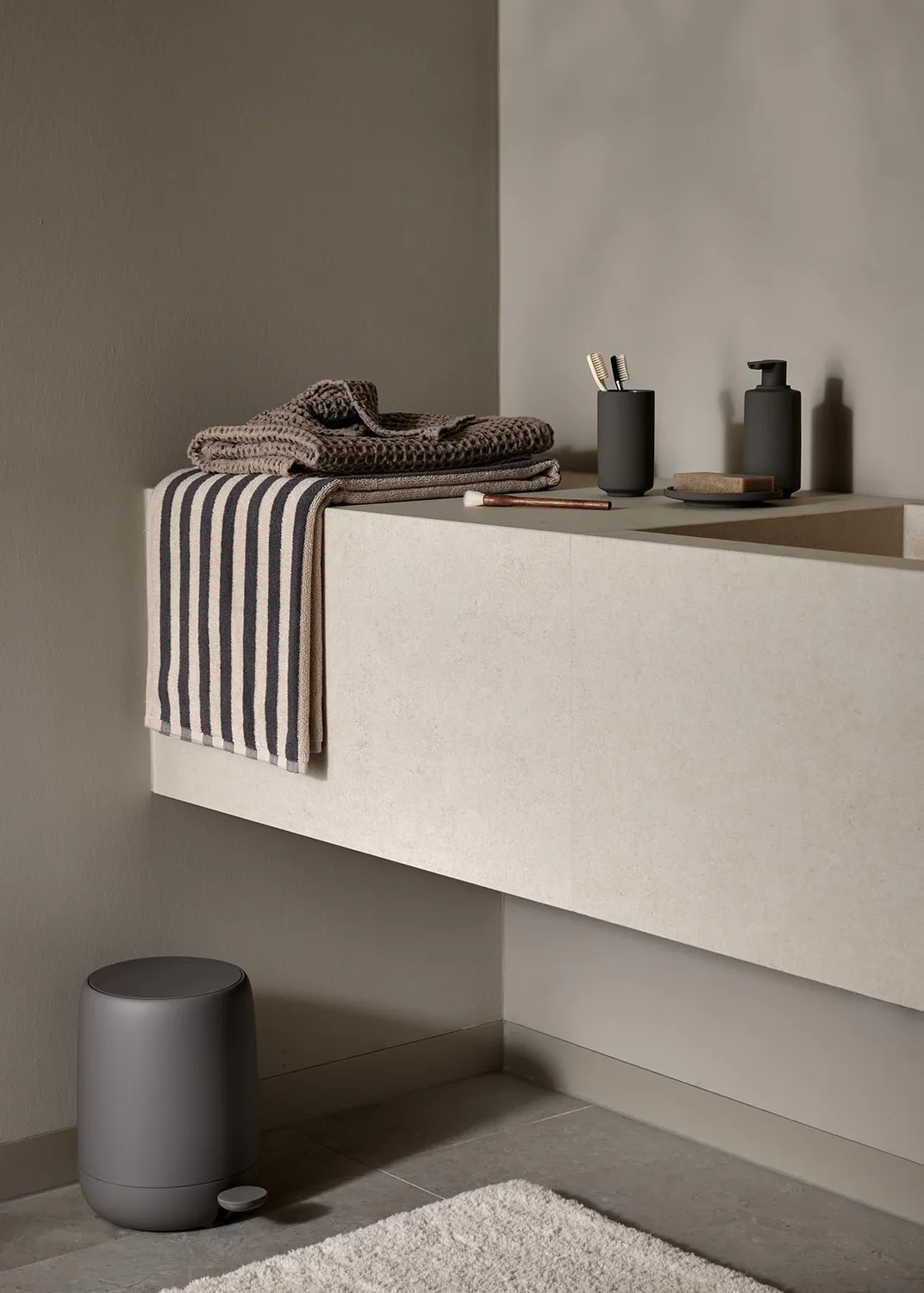 Blomus Caro Telo Bagno Cotone Satellite 70x140 cm