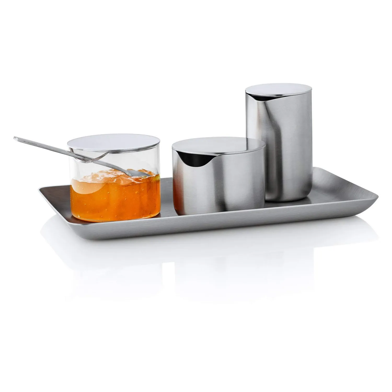 Blomus Basic vassoio acciaio inox argento 13x22 cm