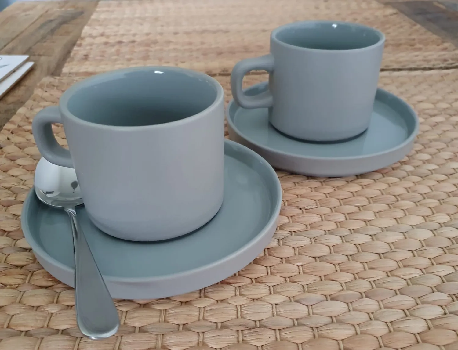Blomus Pilar set tazzine caffè 200 ml grigio ceramica