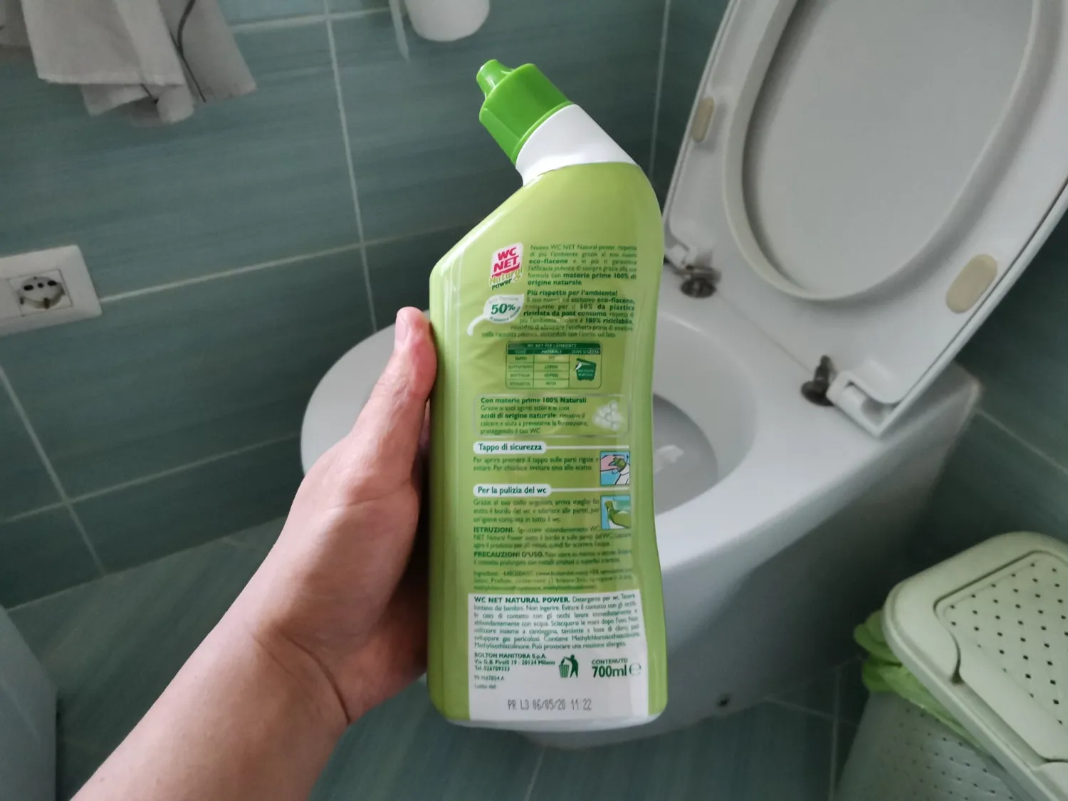 Wc Net Natural Power gel wc anticalcare 700 ml 3 pezzi