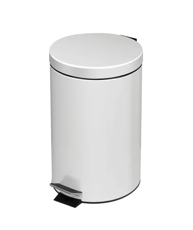 Marplast Plus 646 pattumiera a pedale 12 litri bianco acciaio