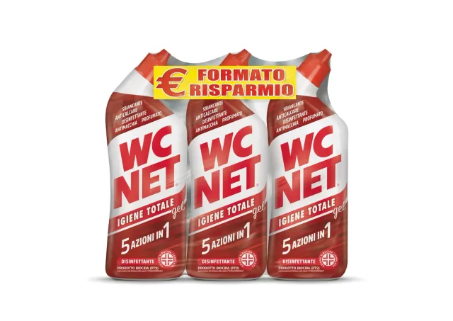 Wc Net Igiene Totale gel wc disinfettante 700 ml x 3