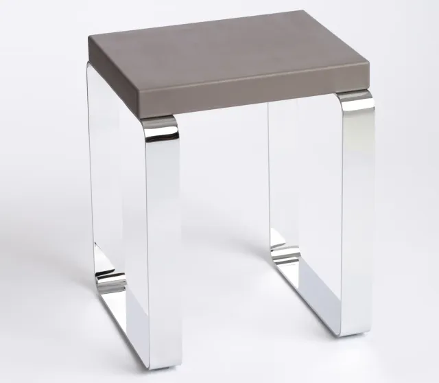 Geelli Quadra sgabello doccia acciaio inox
