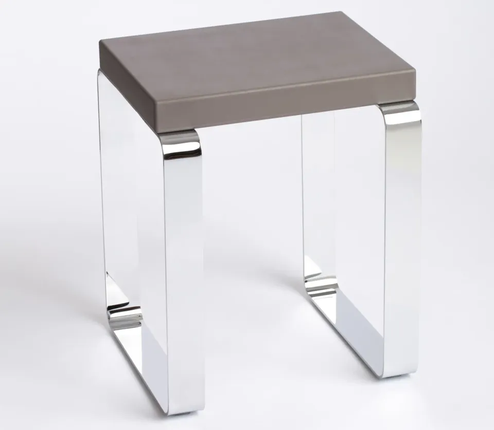 Geelli Quadra sgabello doccia acciaio inox