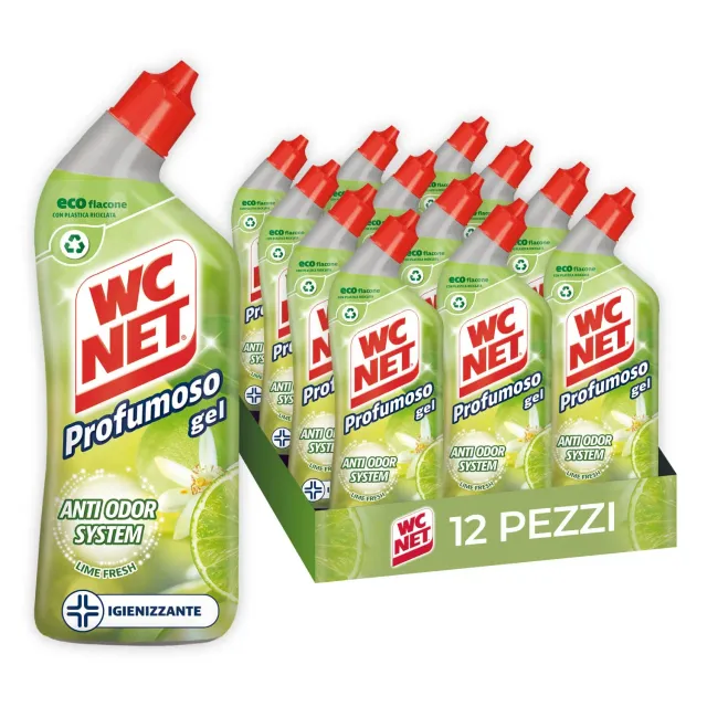 Wc Net Profumoso Gel detergente WC lime fresh 700 ml x12