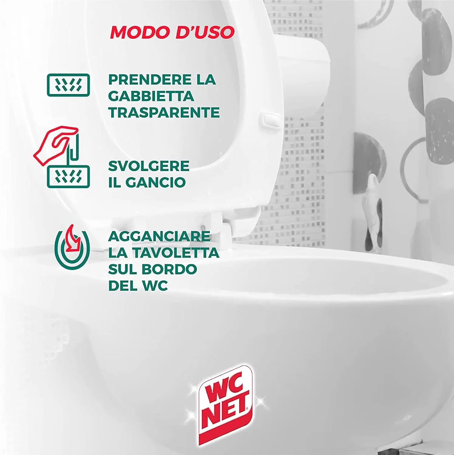 WC Net Mountain Fresh tavoletta WC 4pz fresca