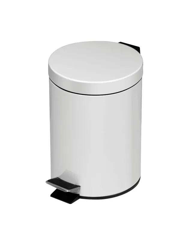 Marplast Plus 648 pattumiera pedale bianco acciaio 3 L