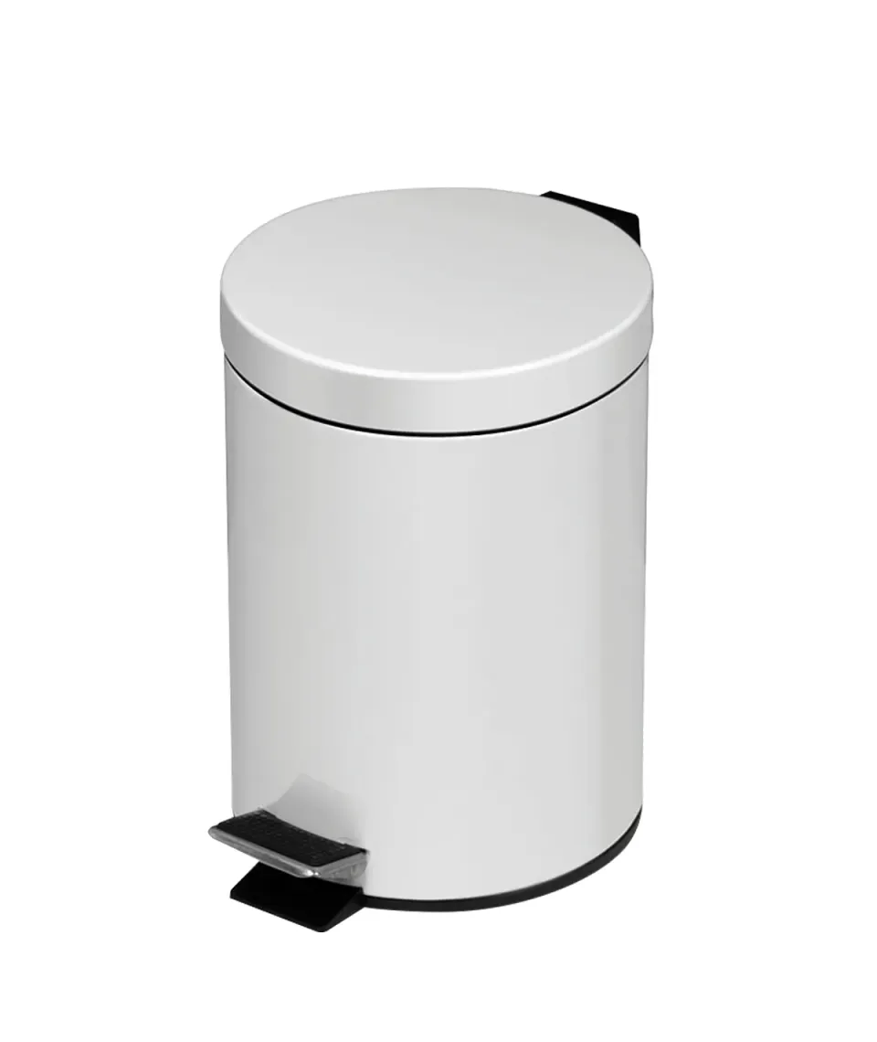 Marplast Plus 648 pattumiera pedale bianco acciaio 3 L