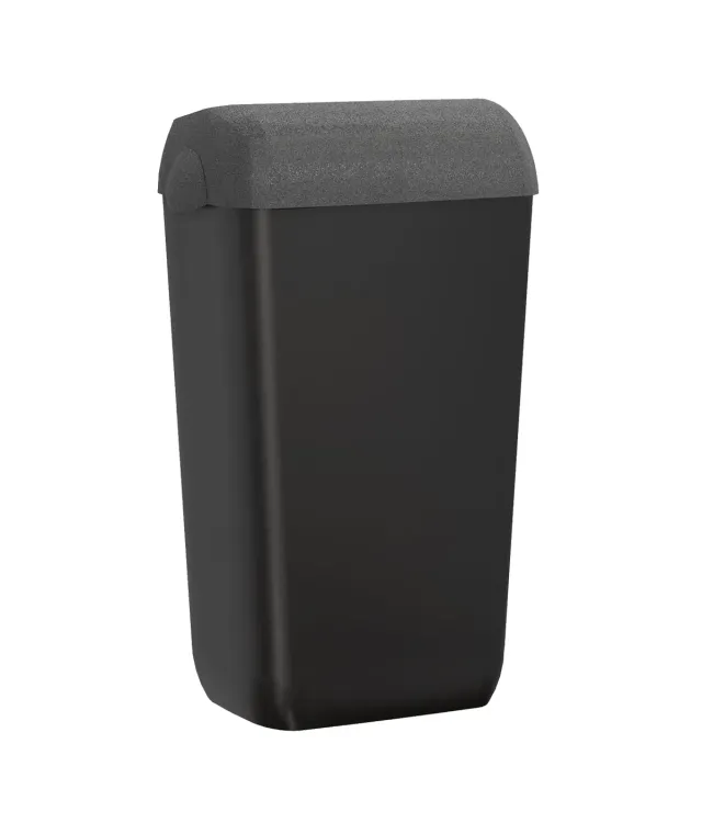 Marplast Skin 740 cestino nero con coperchio a parete