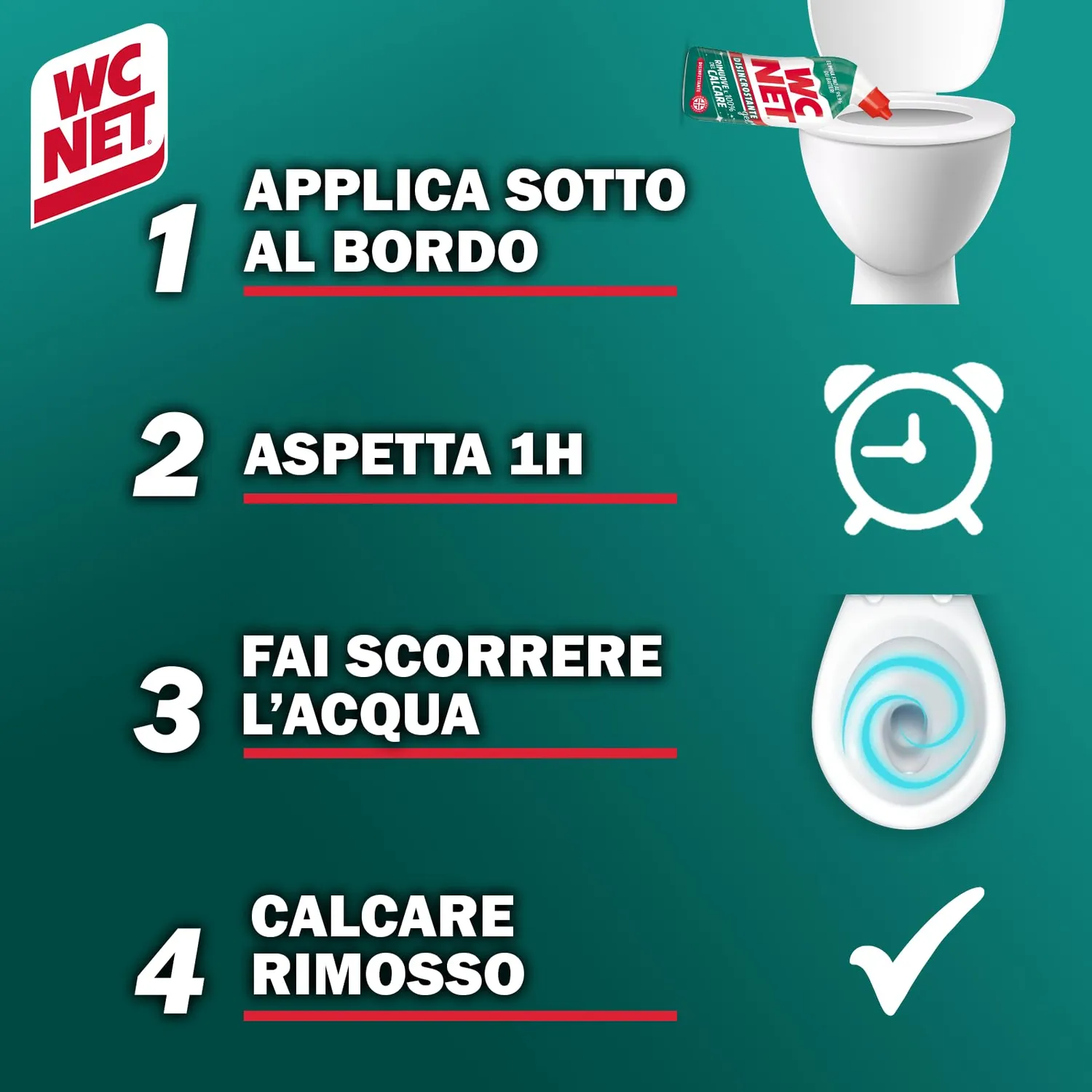 Wc Net Disincrostante gel wc disinfettante 700 ml x 12