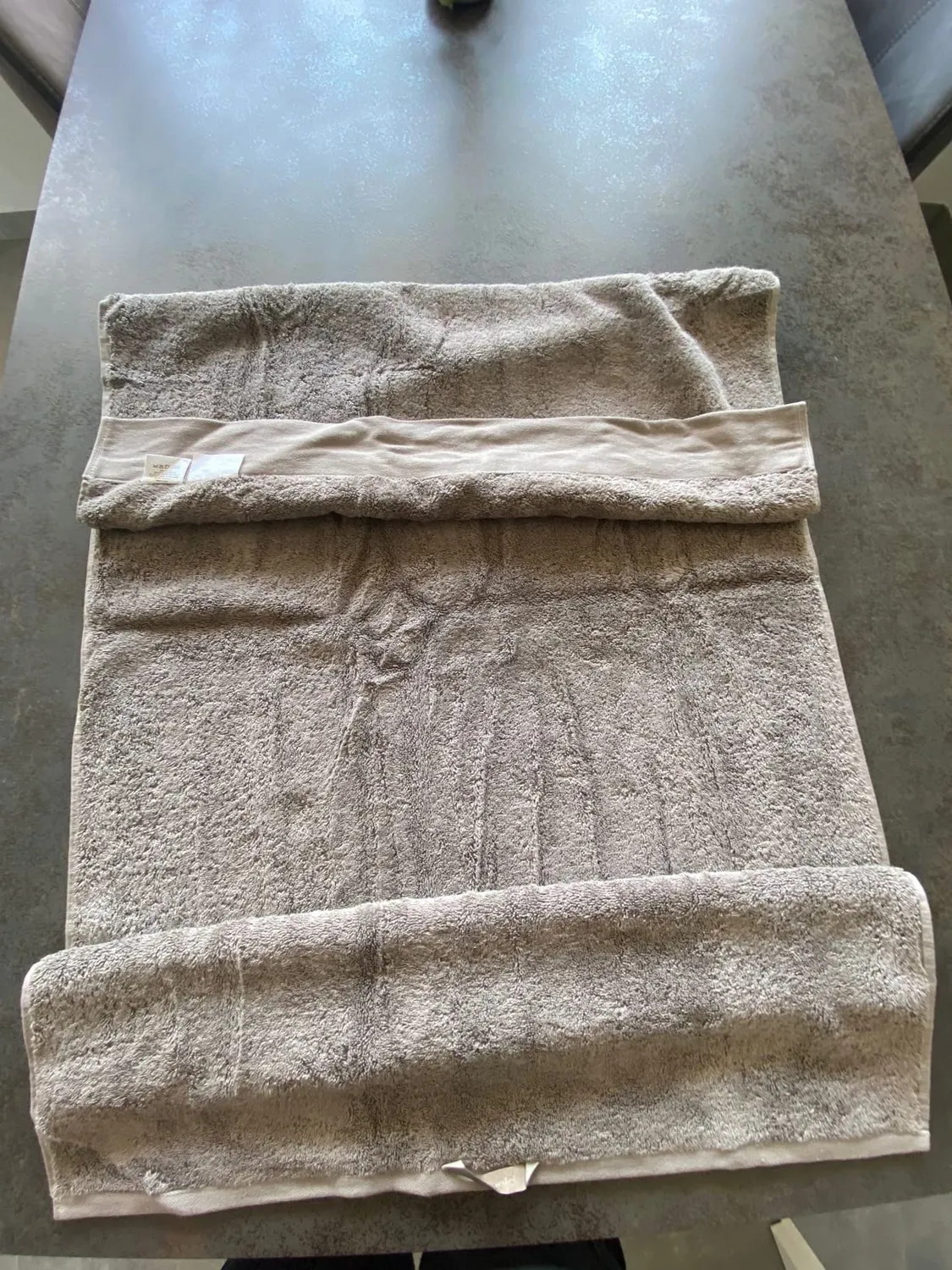 Blomus Riva telo bagno 70x140 pelle di elefante cotone bio