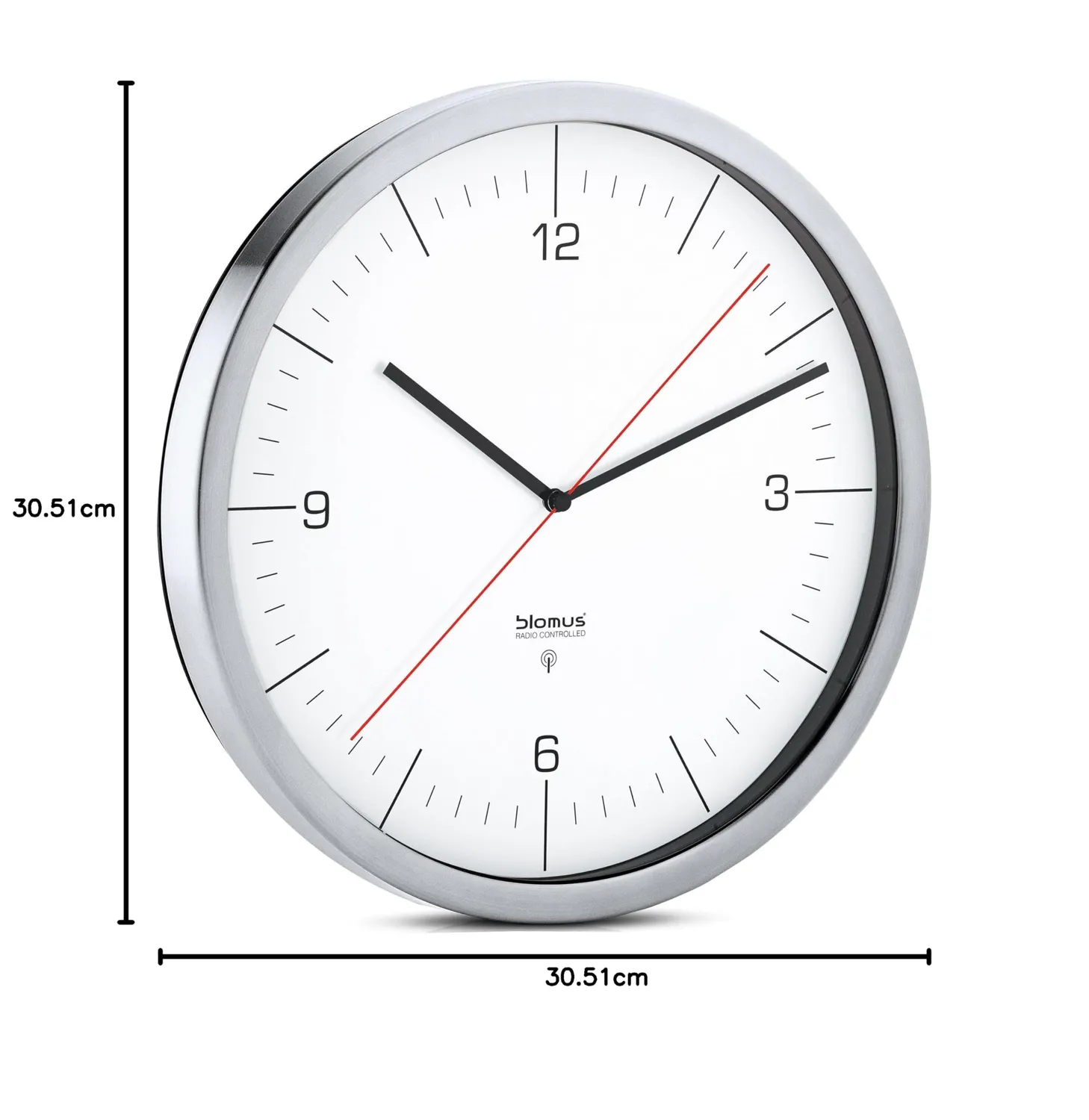 Blomus Crono 65436 orologio bianco 30,5 cm radiocontrollato