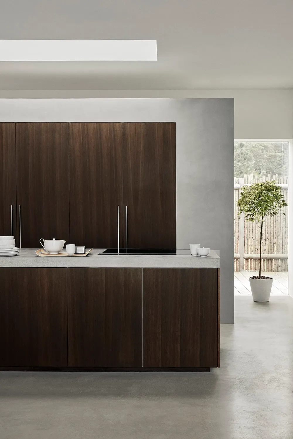Blomus Wilo vassoio legno 44x31 cm grigio antiscivolo