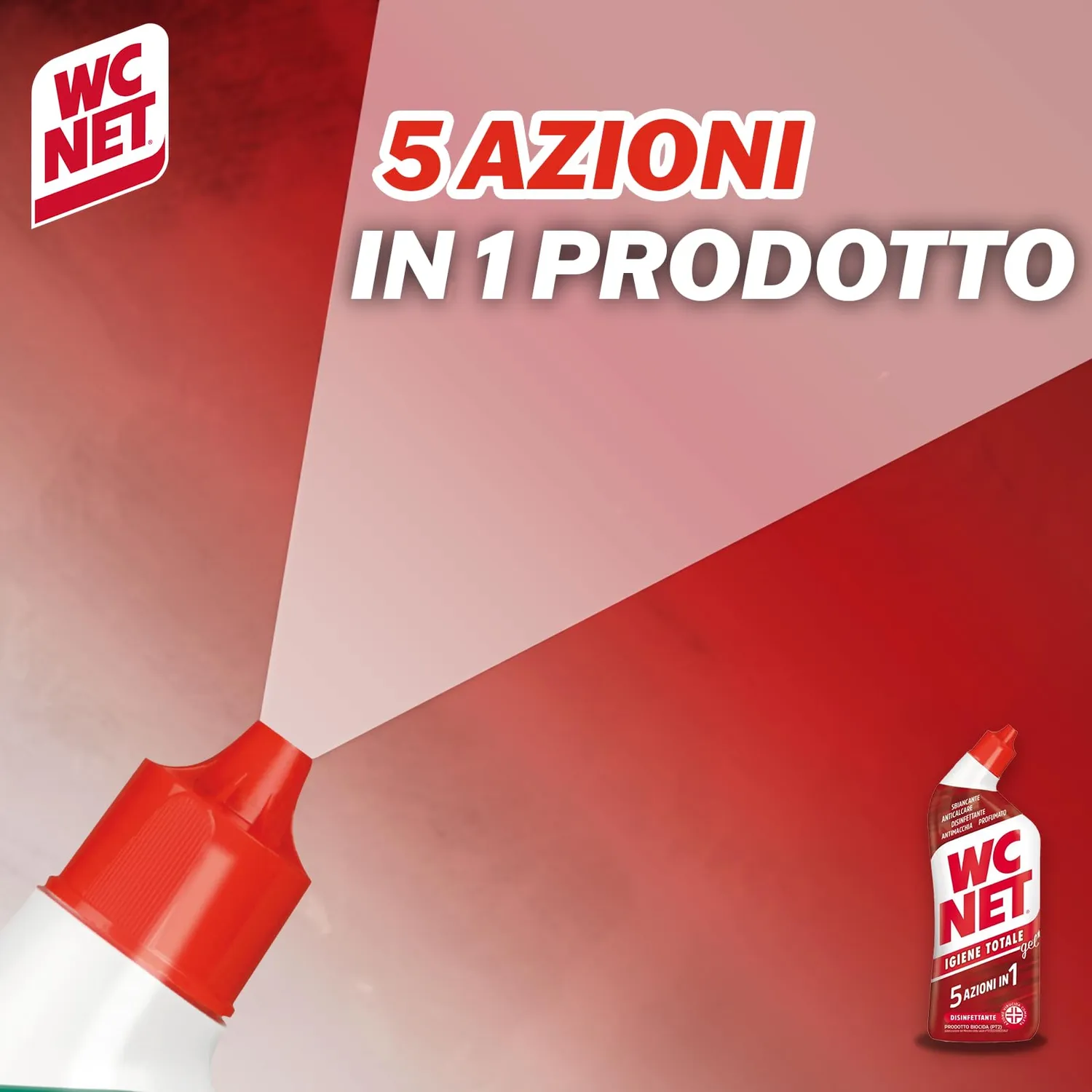 Wc Net Igiene Totale gel wc disinfettante 700 ml x 3