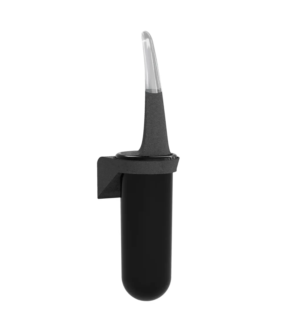 Marplast Skin 929 portascopino da parete Stone Carbon plastica riciclata