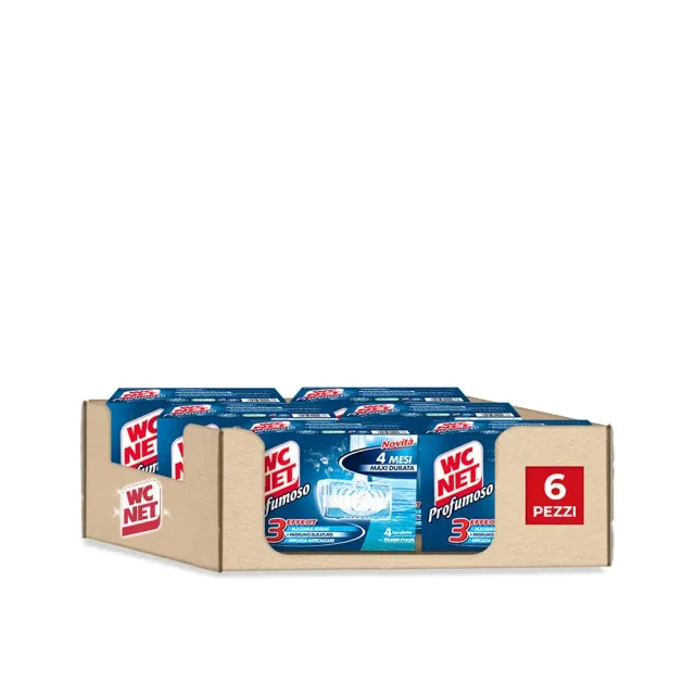 Wc Net 3 Effect Tavoletta WC Ocean Fresh 24 Pezzi Anticalcare