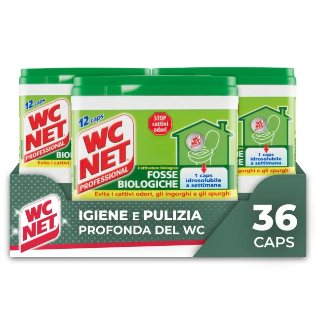 Wc Net Professional Fosse Biologiche capsule 36 pz antiodore
