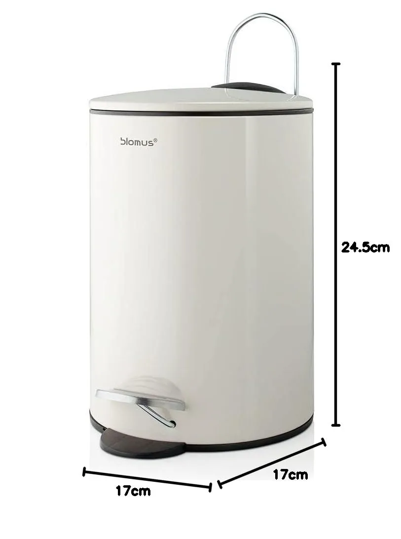Blomus Tube pattumiera pedale 3 l sabbia acciaio