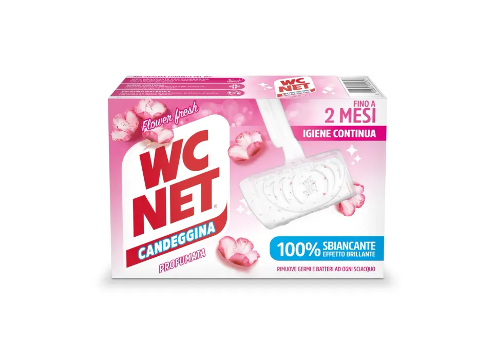 WC Net tavolette WC candeggina profumata 2pz sbiancante