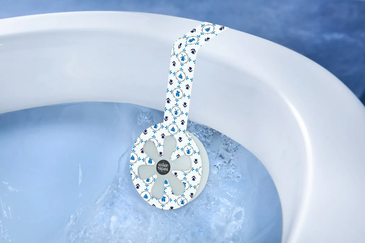 Toilet Tapes Dazzling Dutch blocchetto WC fiori singola
