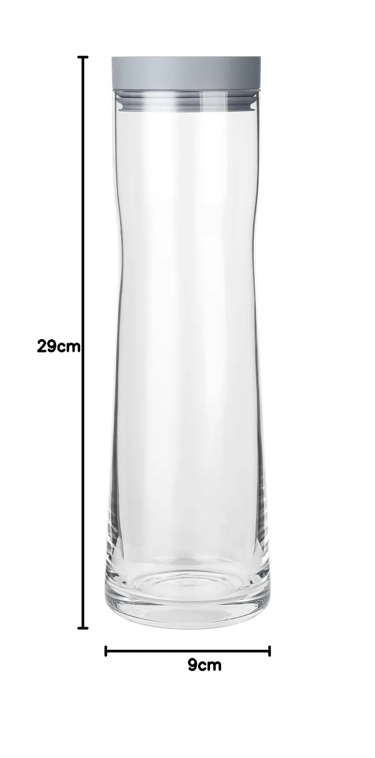 Blomus Cara caraffa acqua 1 l grigia 29,5 cm plastica