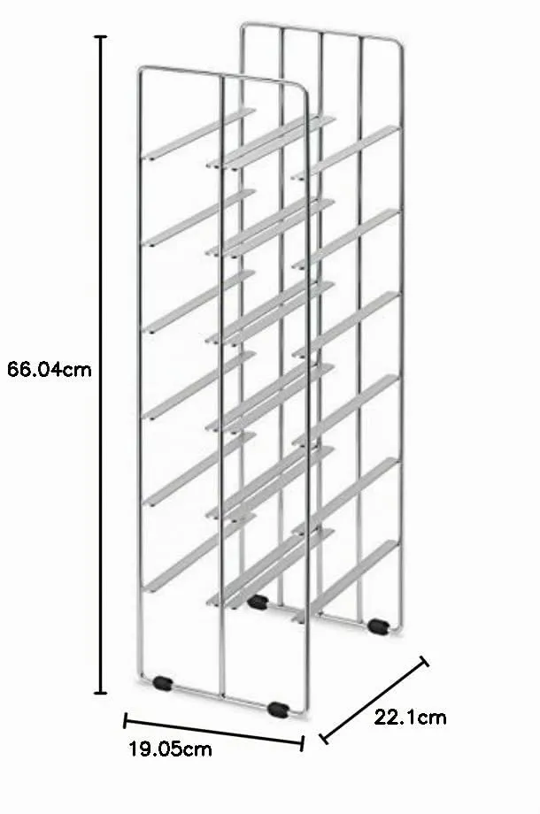 Blomus Pilare 68486 portabottiglie 12 bottiglie acciaio