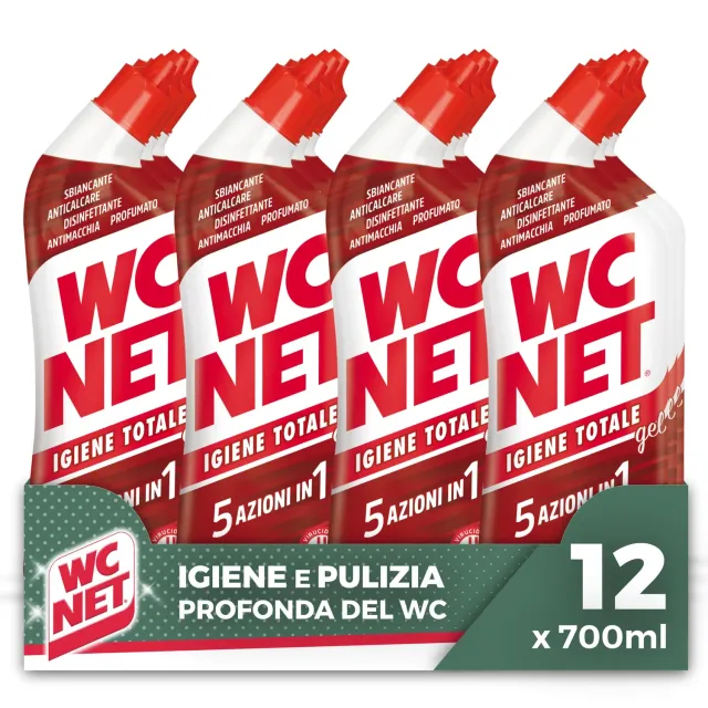 Wc Net Igiene Totale gel wc 12x700 ml disinfettante