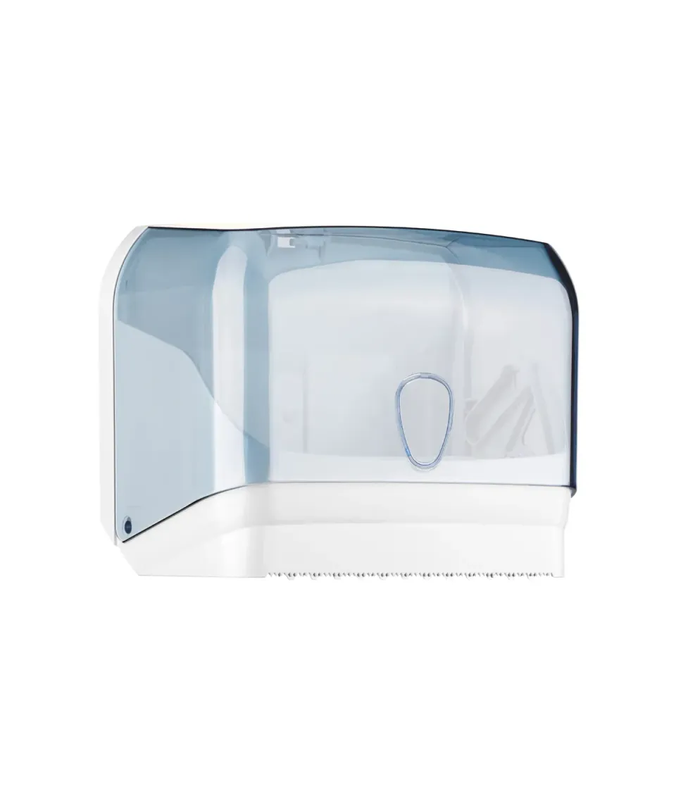 Marplast Plus 602 dispenser carta a V trasparente doppia uscita