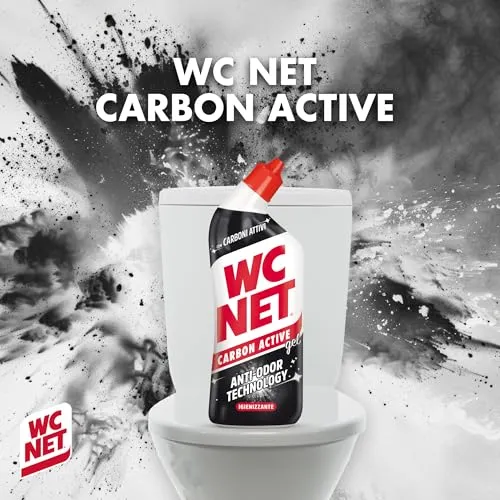 Wc Net Carbon Active Anti-Odor Detergente WC 4x700 ml Profumato