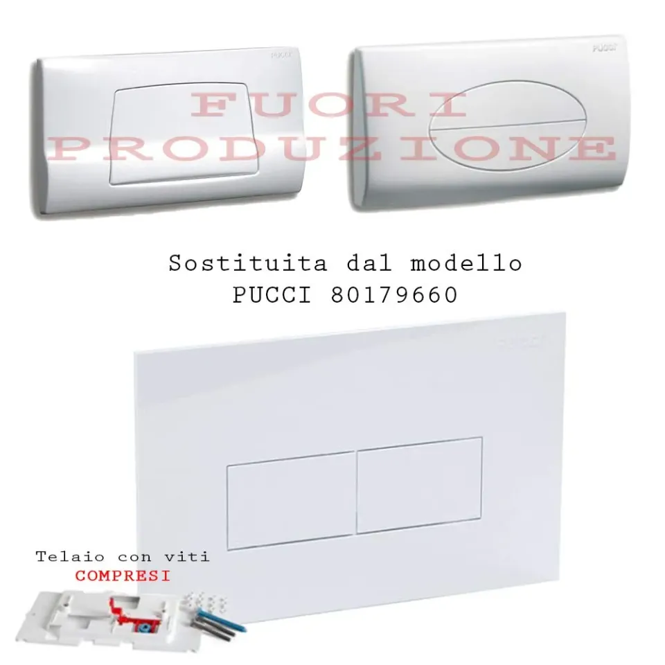Pucci Plast Sara 80179660 placca bianca ricambio