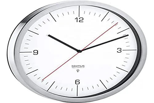 Blomus Crono orologio parete radiocontrollato bianco 24 cm