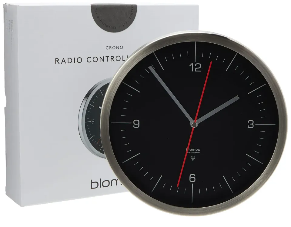 Blomus Crono 65895 orologio da parete bianco 24 cm acciaio