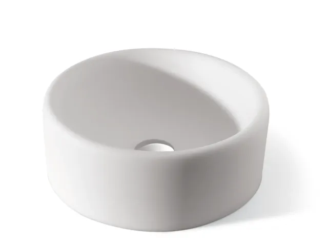 Geelli Coccola lavabo appoggio Stone bianco
