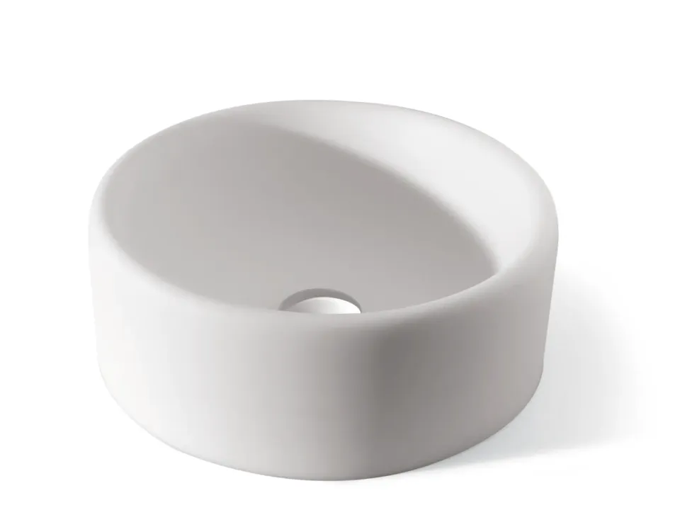 Geelli Coccola lavabo appoggio Stone bianco