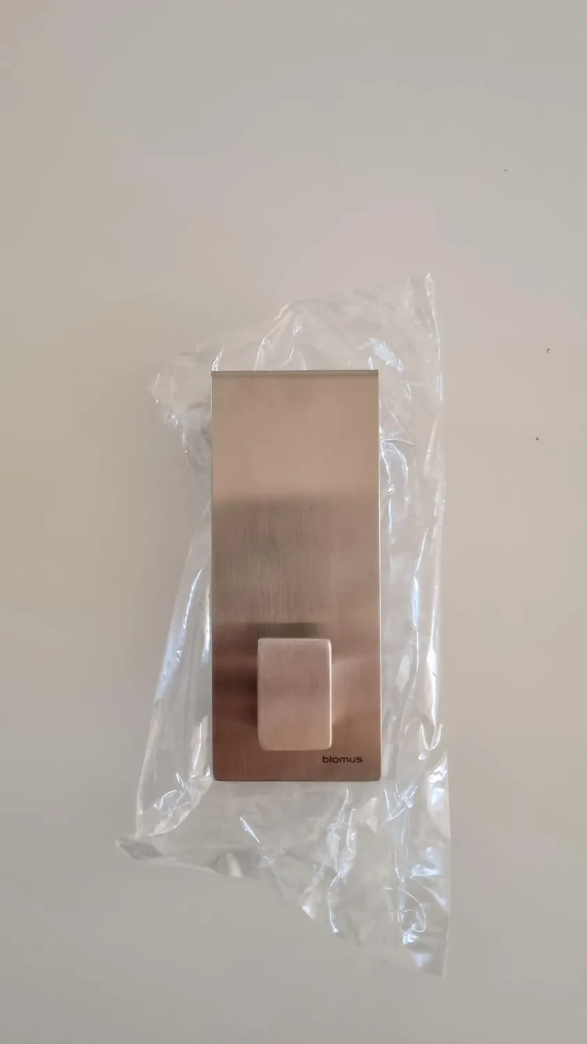 Blomus Menoto set 3 ganci porta acciaio inox 12 cm