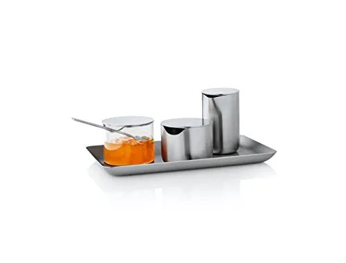 Blomus Basic contenitore vetro con coperchio inox
